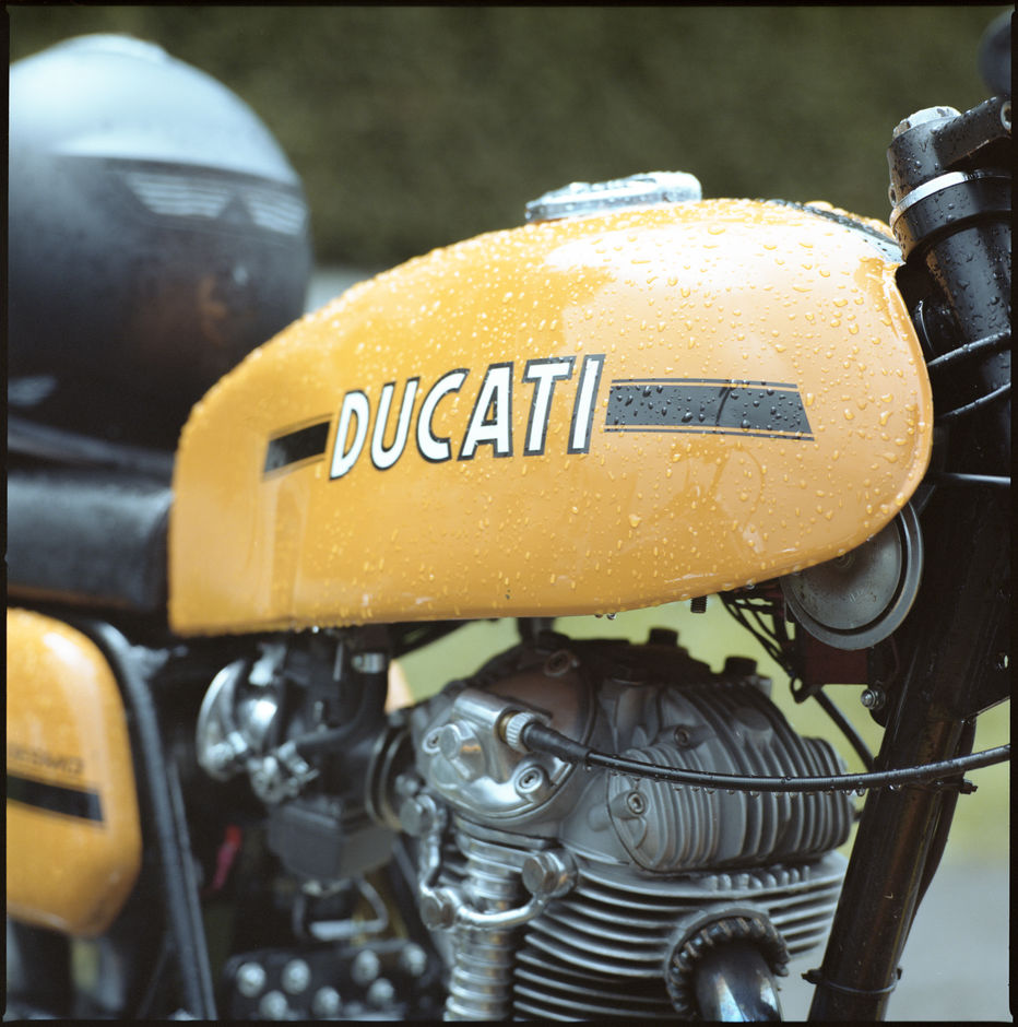 Oil Leak Rumble 13 - Ducati tank yellow