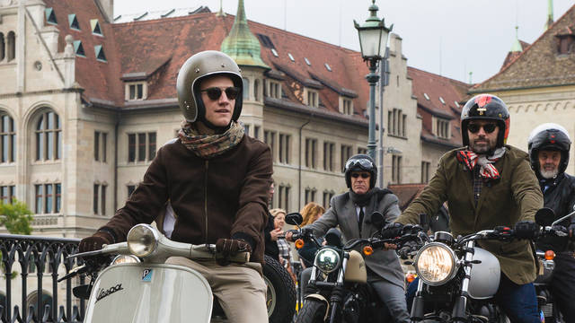 The 2015 Distinguished Gentlemans Ride in Zurich